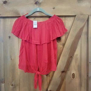 Express ruffle top
